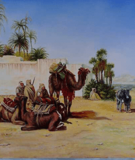 Paysage Oasis 60x 50 Cm